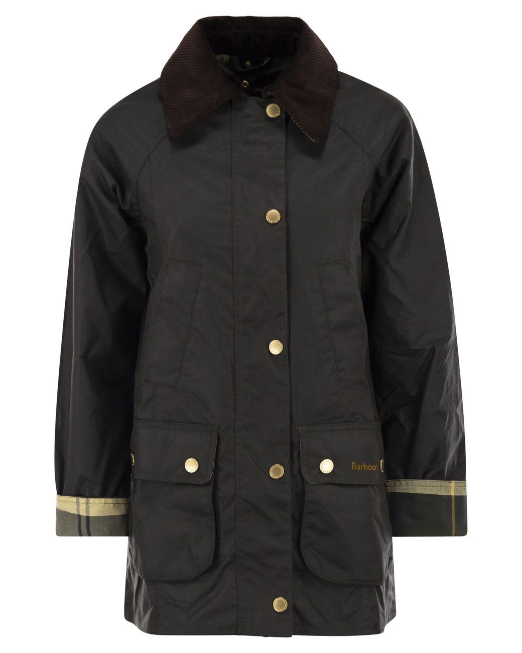 Barbour Black Modern Beadnell Waxed Jacket