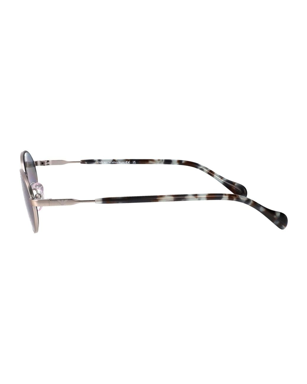 Emporio Armani Metallic Oval Sunglasses 0 Ea2175 3015/1