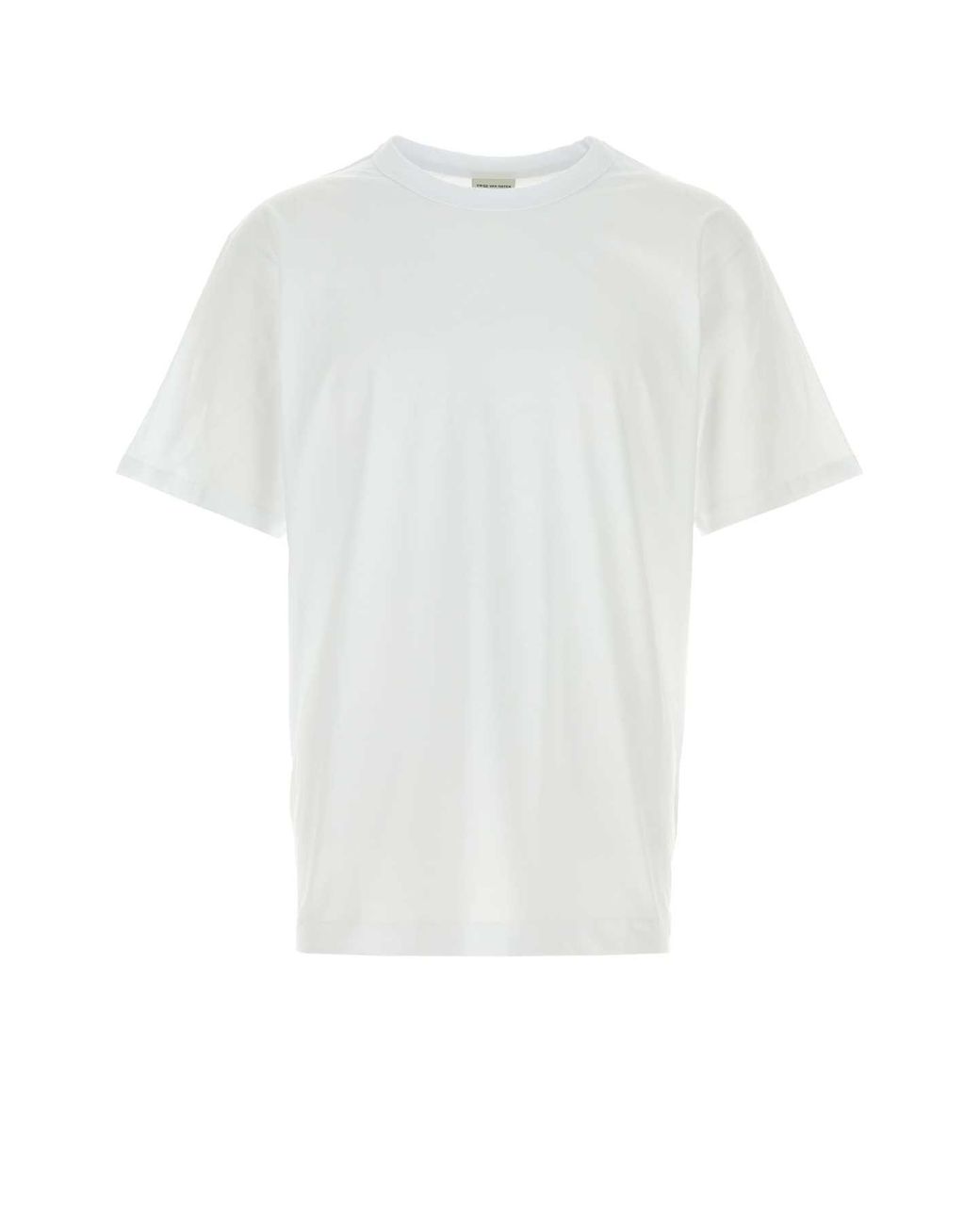 Dries Van Noten White Cotton Heer T-Shirt for men