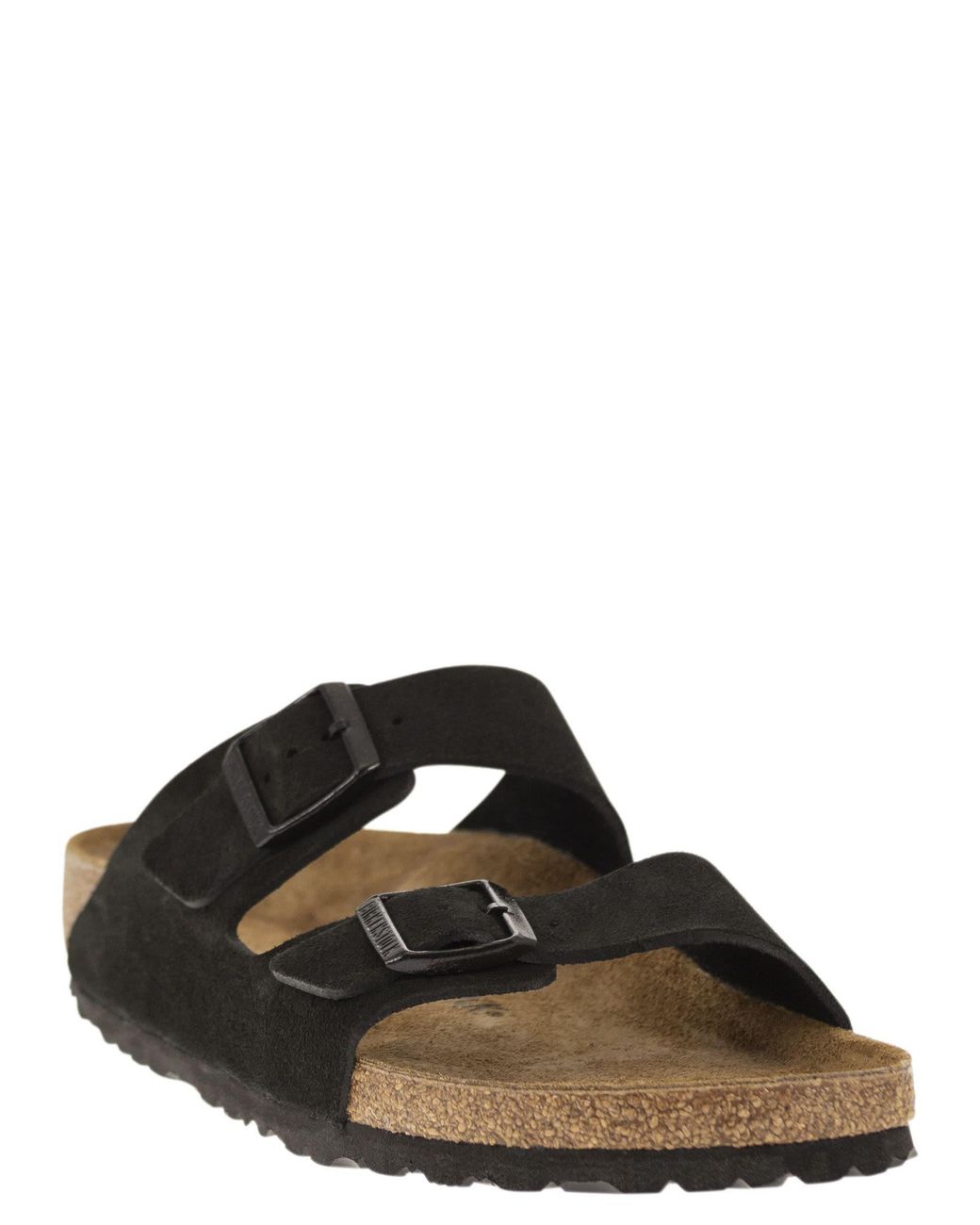 Birkenstock Black Arizona Suede Slipper