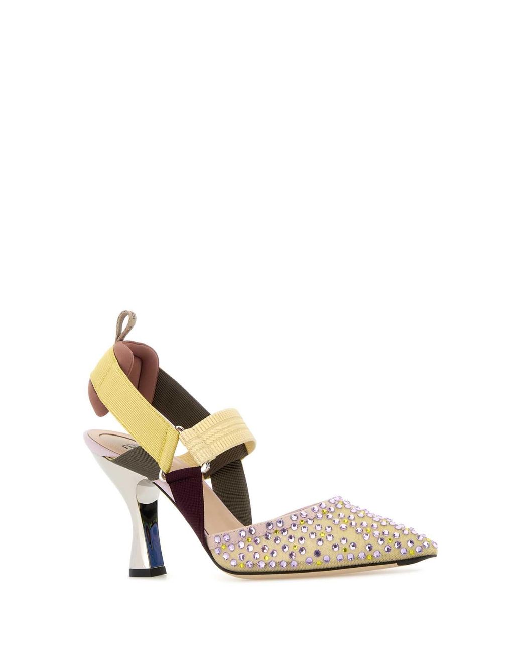 Fendi Yellow Slingback Pumps