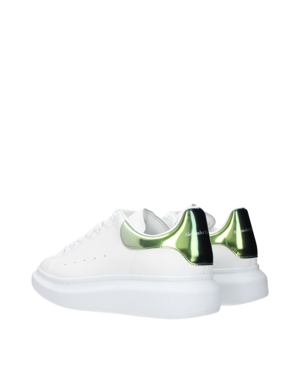 McQueen White Alexander Mc Queen Sneakers Oversized And Leather