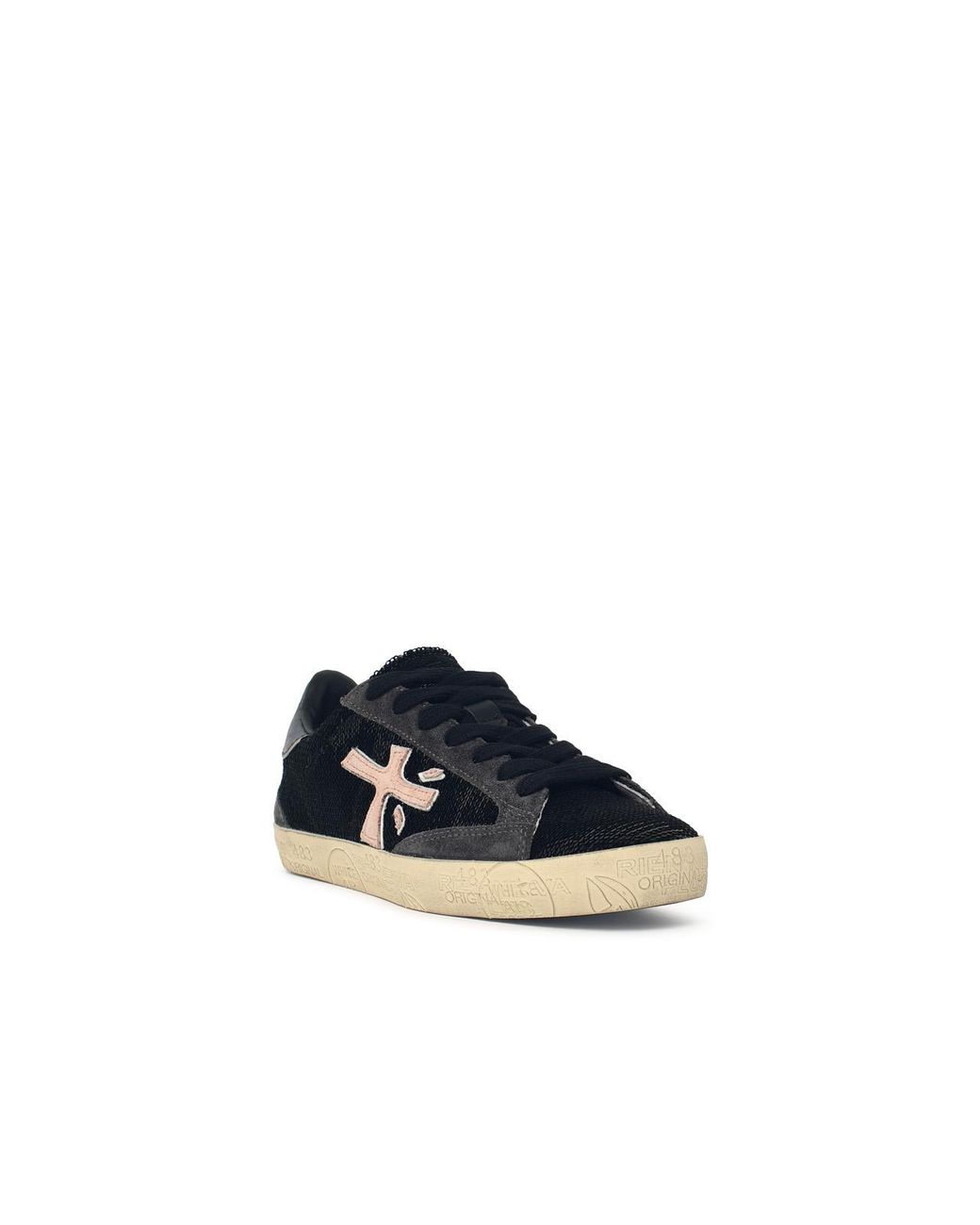 Premiata Black Stevend Leather Sneakers