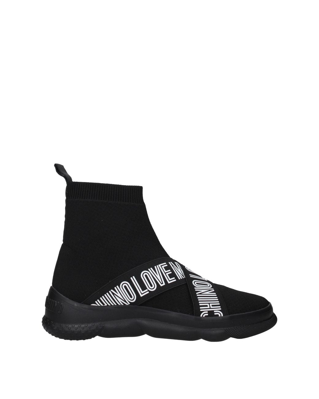 Love Moschino Black Sneakers Donna Tessuto Nero/Nero