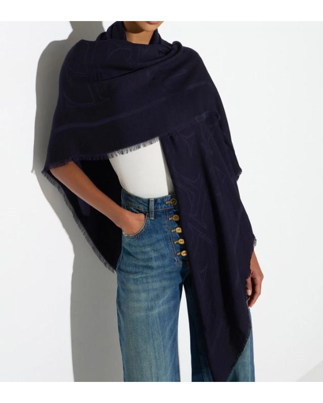 Elisabetta Franchi Blue Foulard