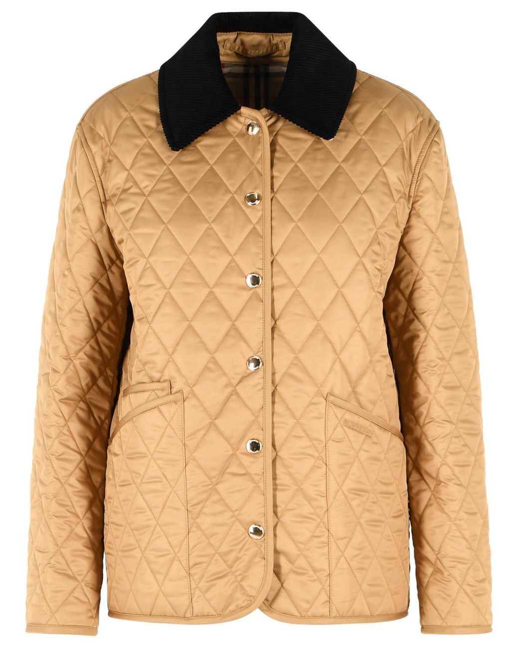 Burberry Natural 'Dranefeld' Quilted Country Jacket