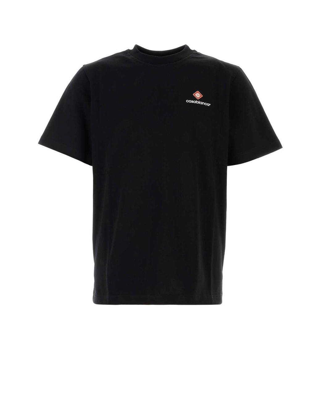 Casablanca Black Cotton T Shirt