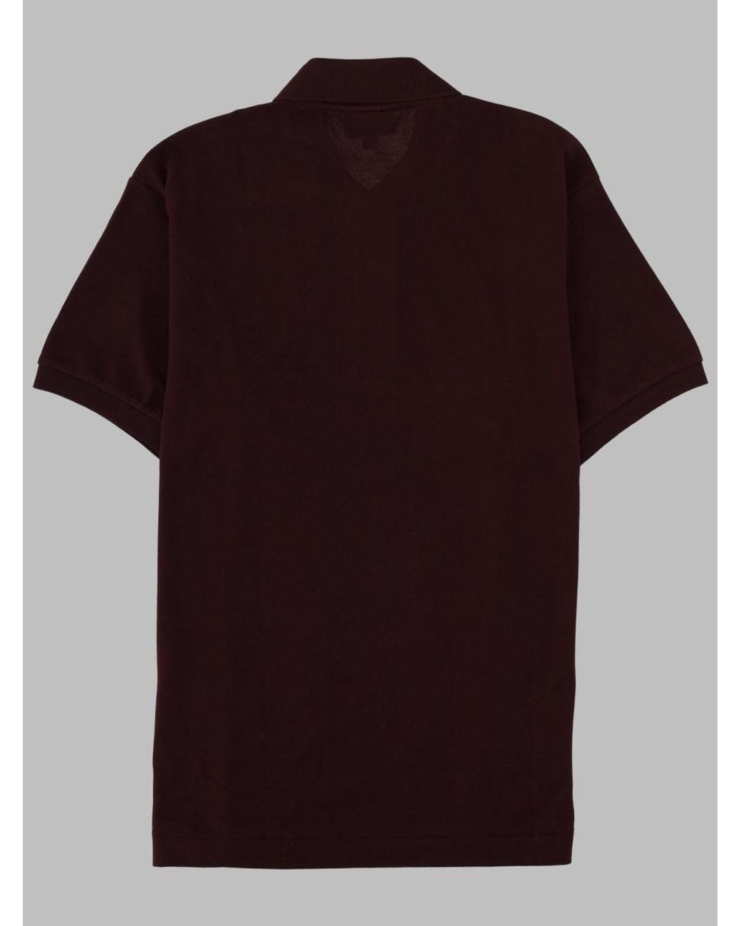 Lacoste Red Polo Con Logo