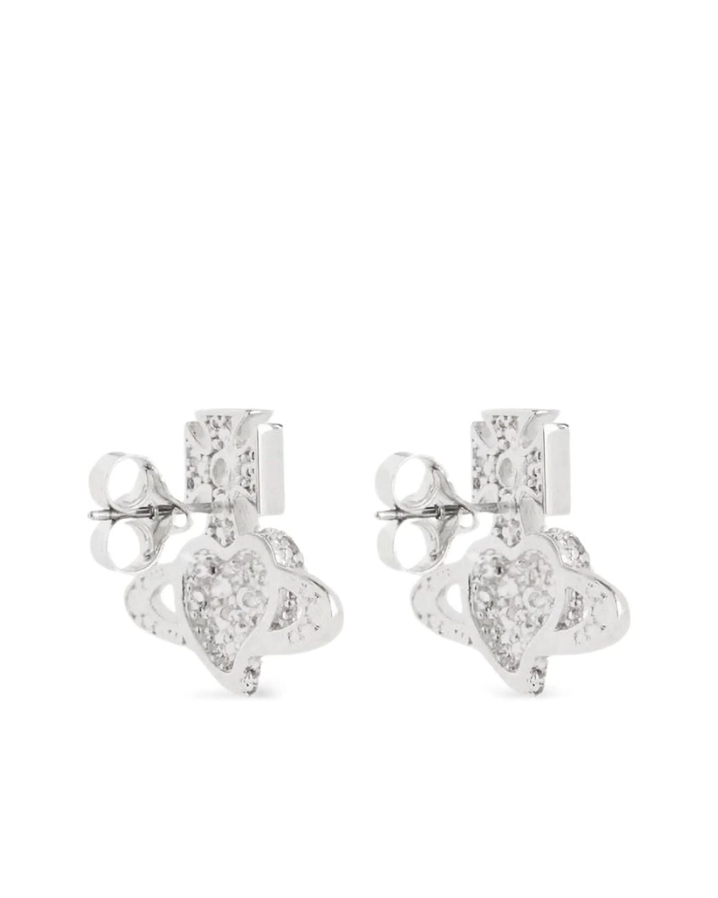 Vivienne Westwood White Agnatha Earrings