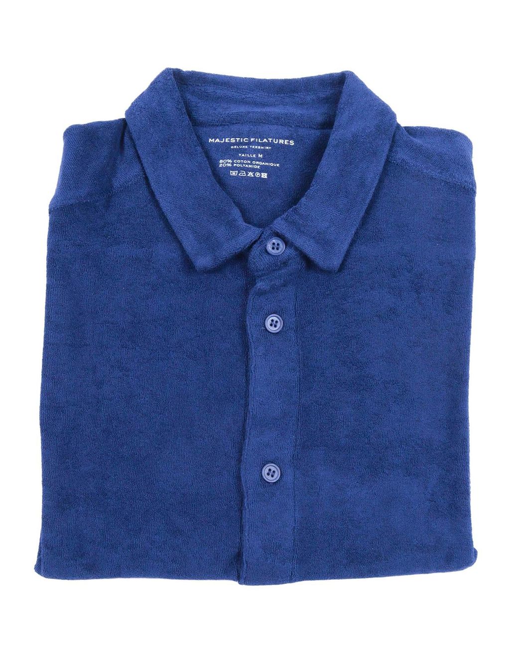 Filatures Du Lion Blue Shirt Organic Cotton Polyamide for men