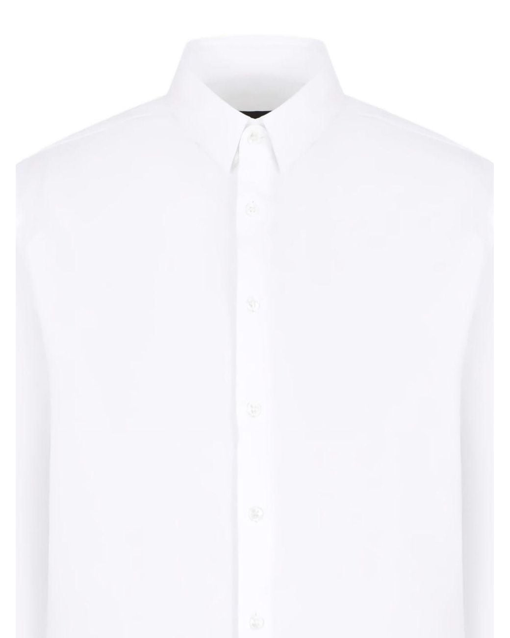 Giorgio Armani White Cotton Shirt for men