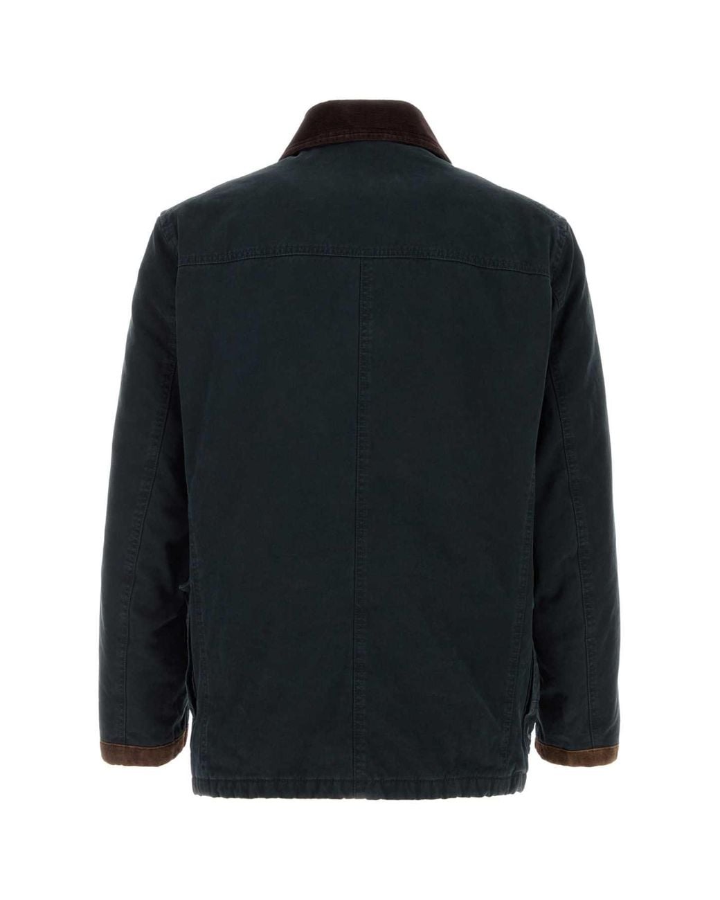 Fay Black Washed Archive Blazer With Four-Hook Front for men