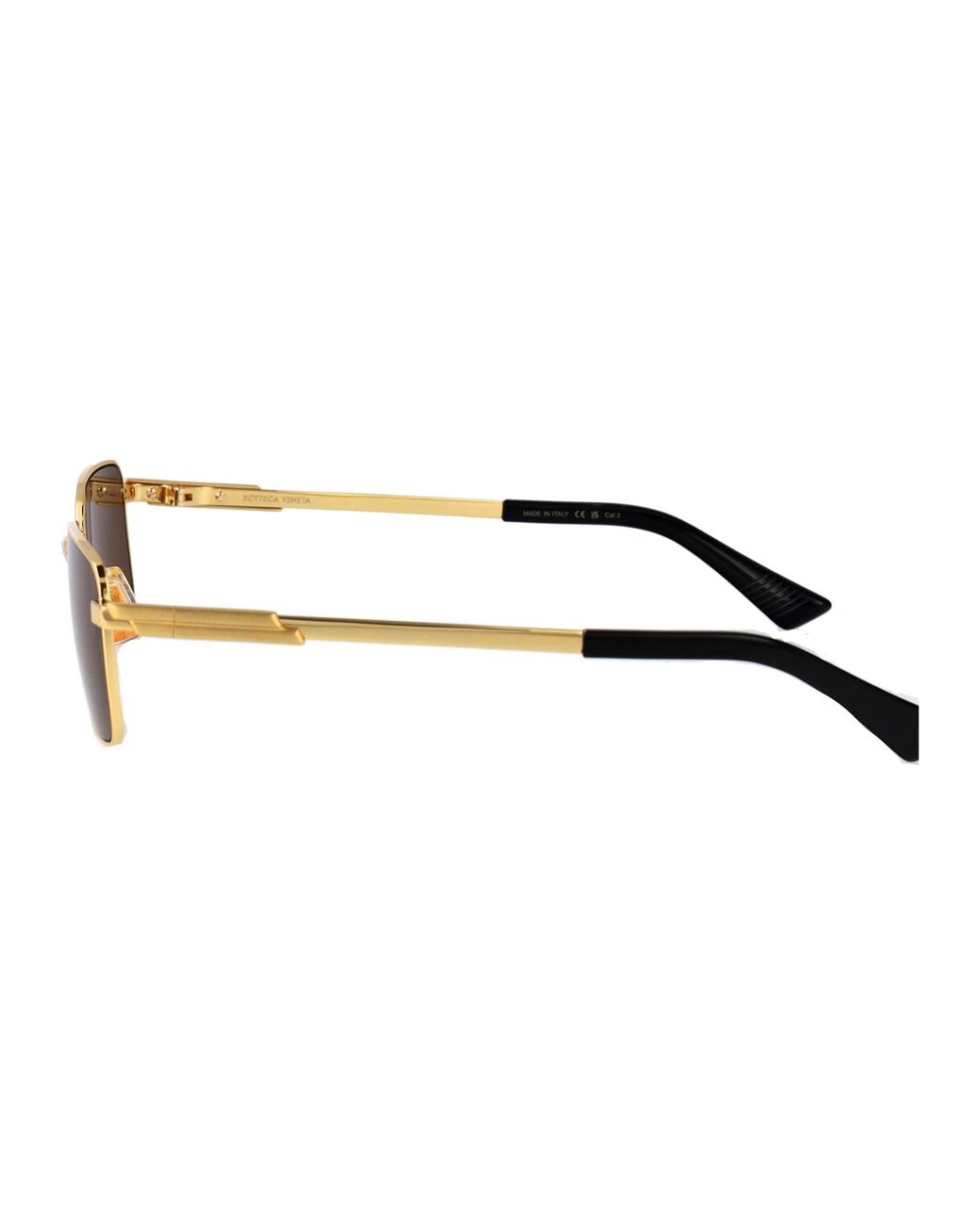 Bottega Veneta Brown Metal Sunglasses