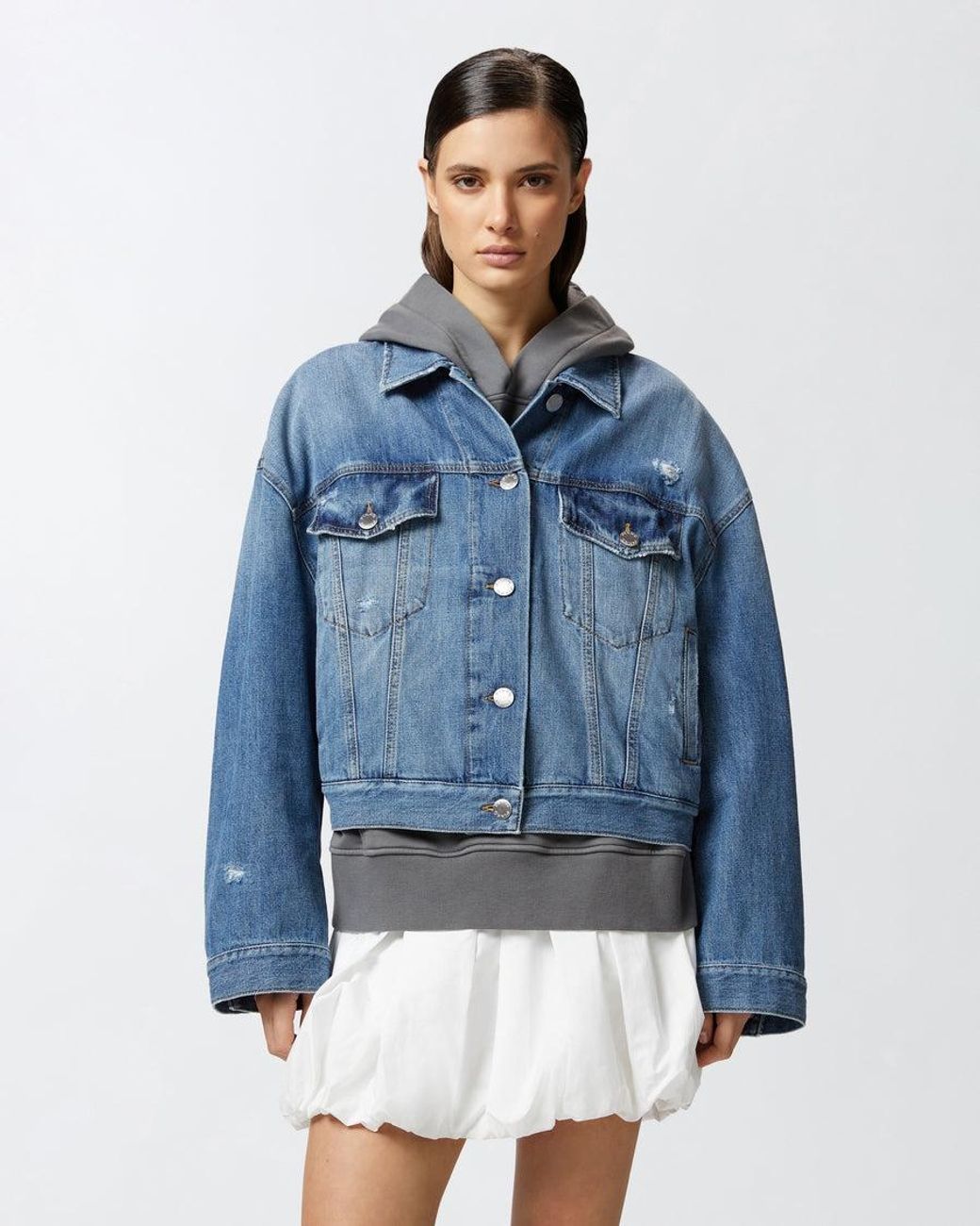 Pinko Blue Light Wash Denim Jacket