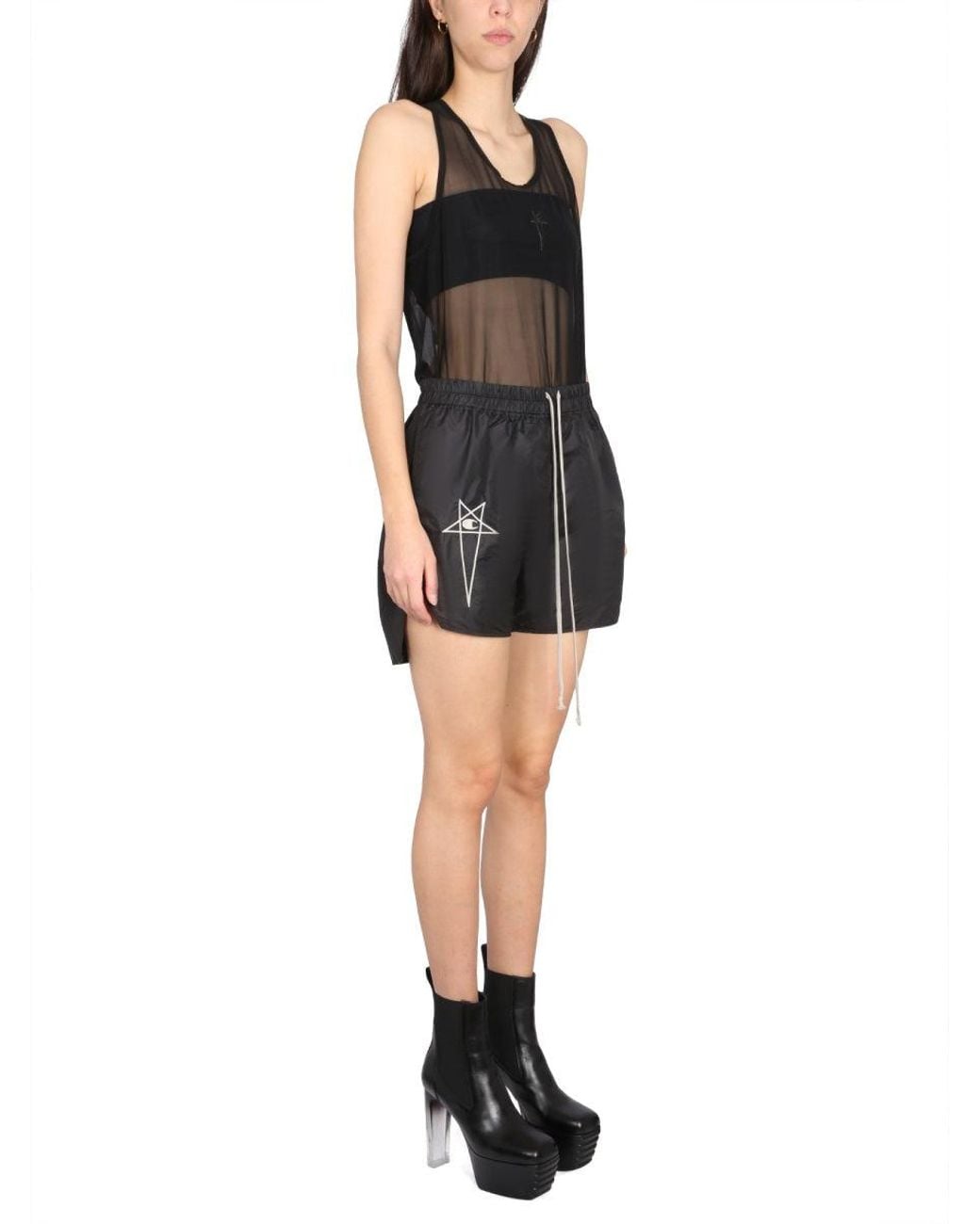 Champion x Rick Owens Black Basketball Undershirt