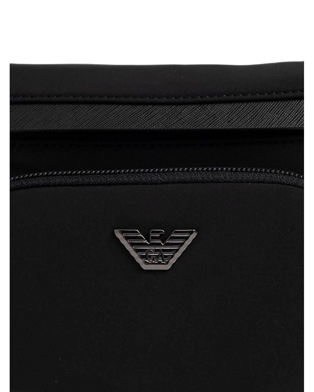 Emporio Armani Black Logo Belt Bag