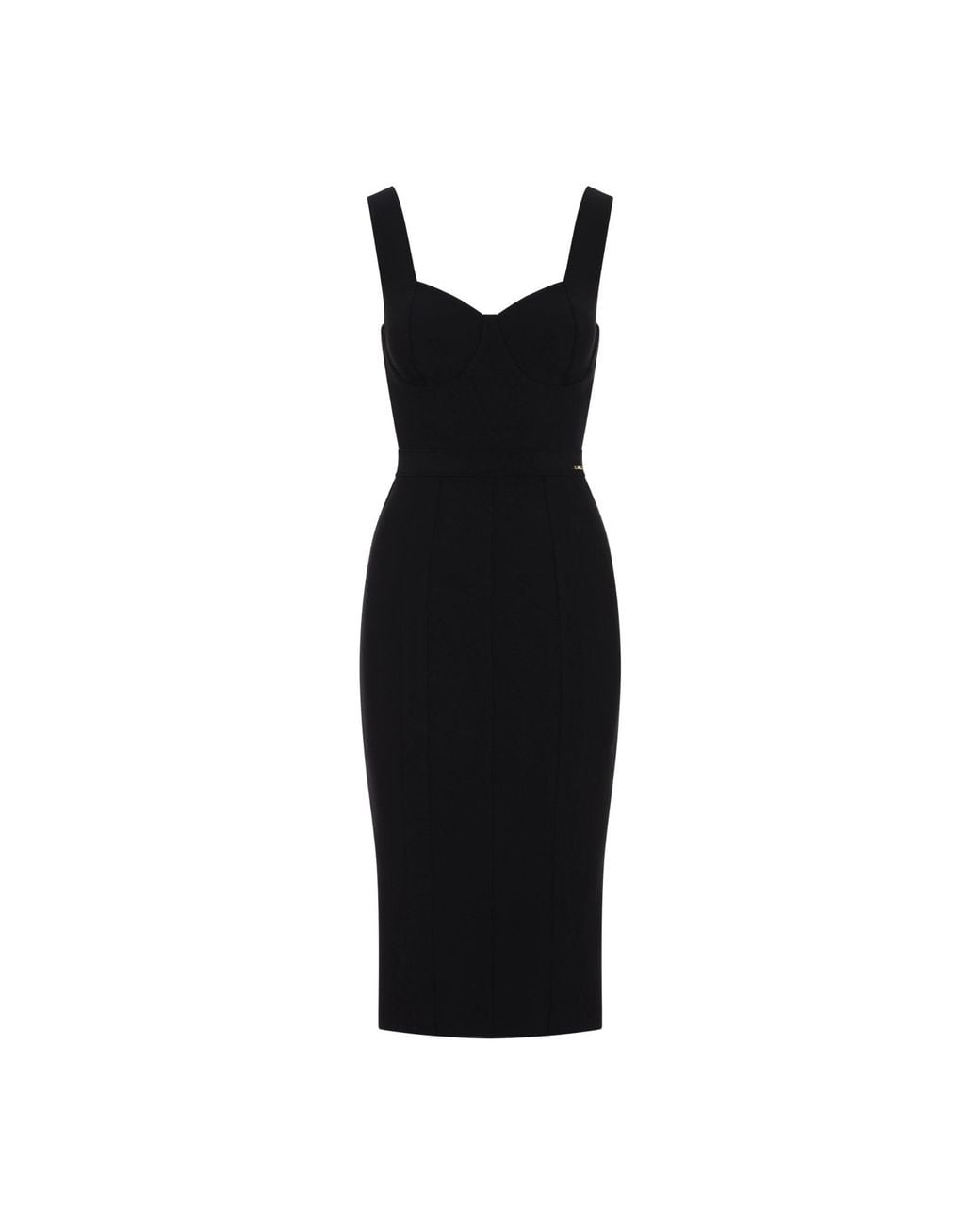 Elisabetta Franchi Black Lingerie Dress