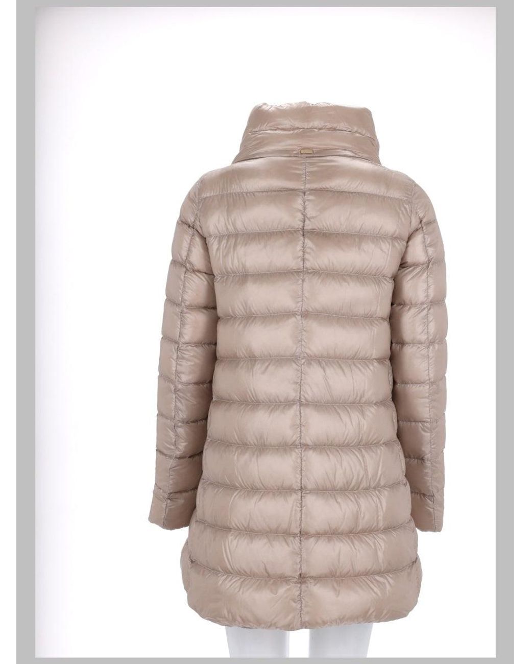 Herno Natural Puffer Coat A-Shape Amelia Polyamide Trench & Raincoats