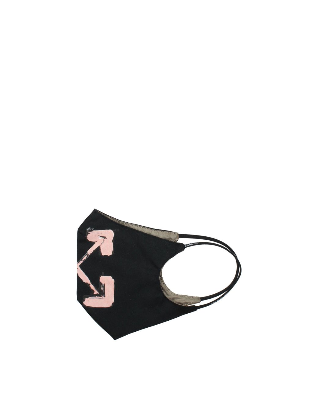 Off-White c/o Virgil Abloh Black Mascherine Donna Cotone Nero/Rosa