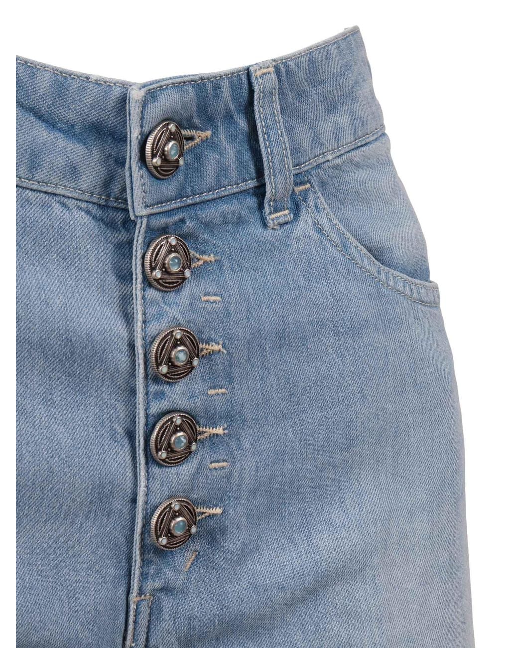 Dondup Blue Pantalone Koons Bot Gioie