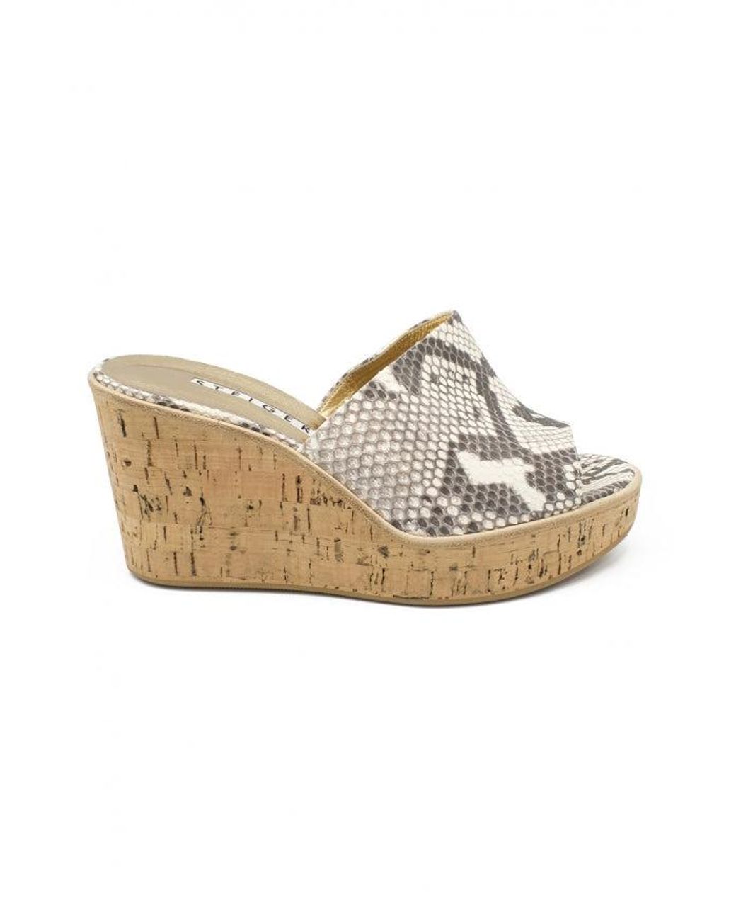 Walter Steiger White Platform Mules