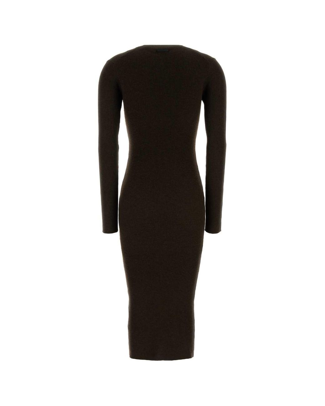 Fear Of God Black Rib Long Sleeve Dress