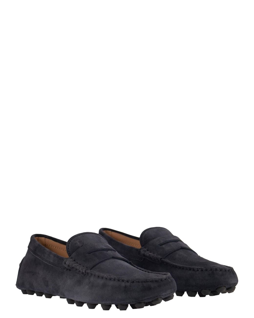 Tod's Black Suede Moccasin Moccasin for men