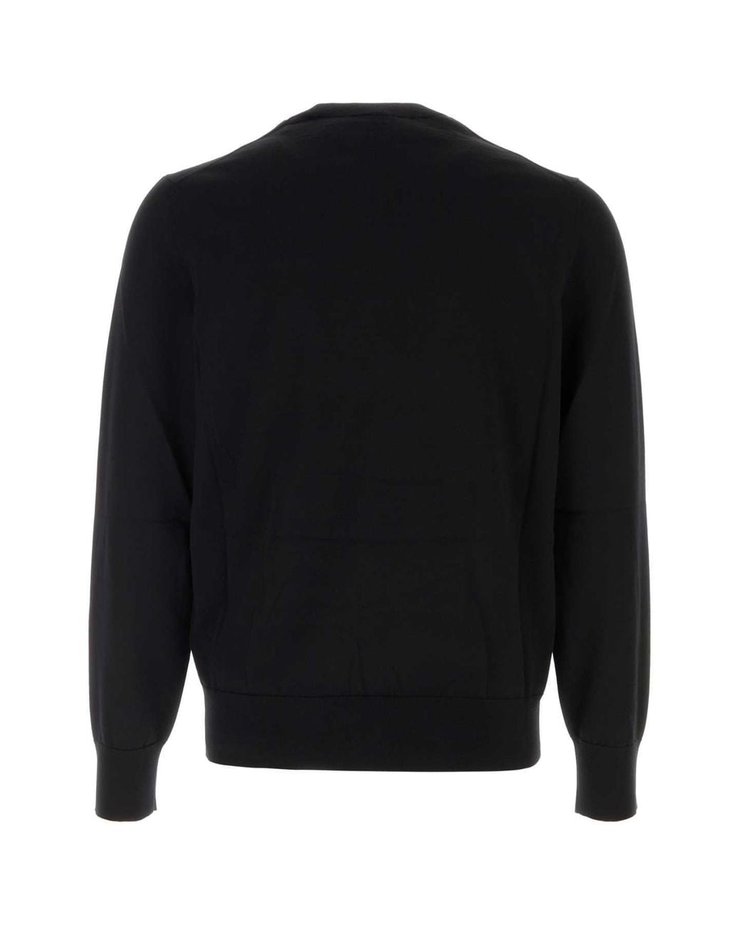 Burberry Black Logo Crew Neck Sweater for men