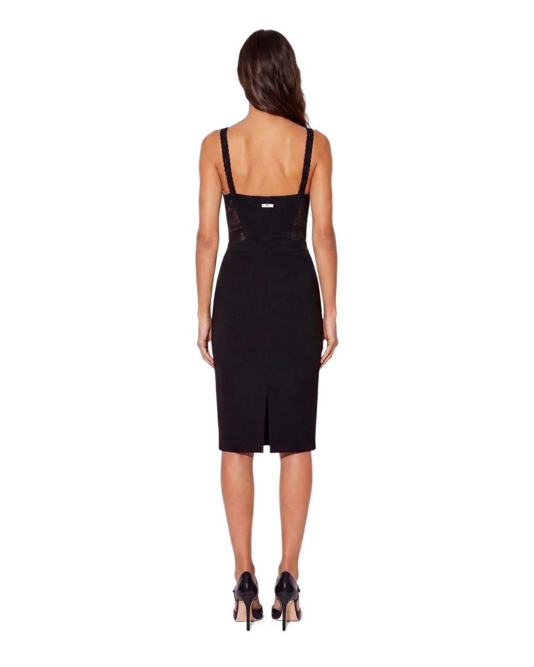 Elisabetta Franchi Black Midi Skirt