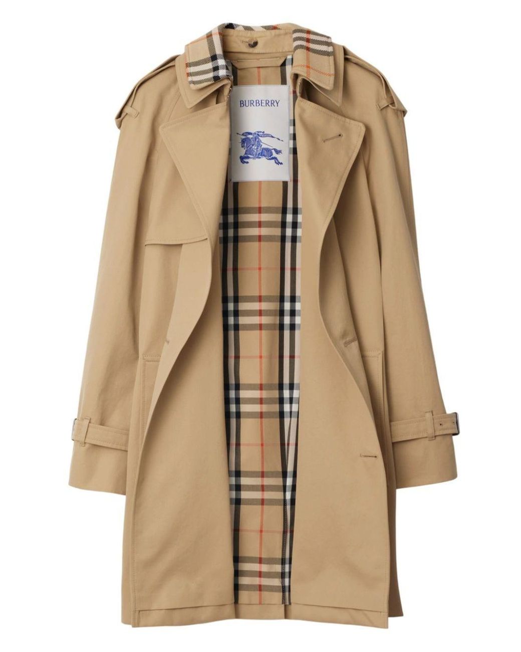 Burberry Natural Cotton Trench Coat