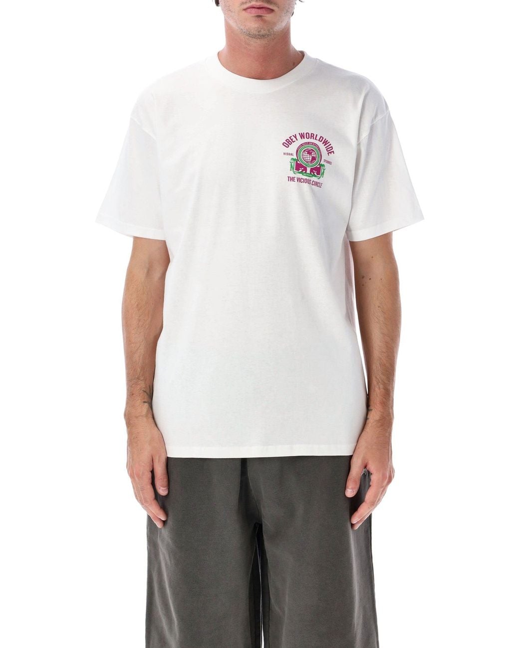 Obey White T Shirts And Polos