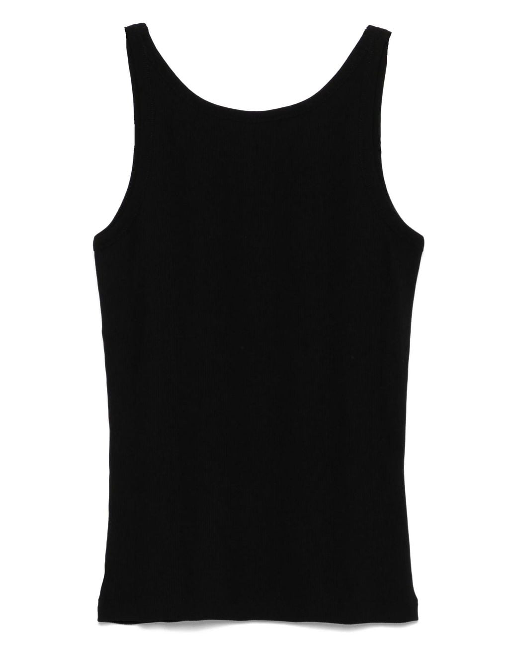 Closed Black Strap Top
