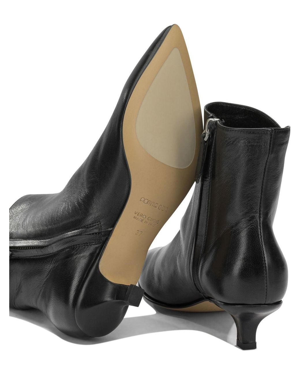 Pomme D'or Black Boots 4985Trglove Nero