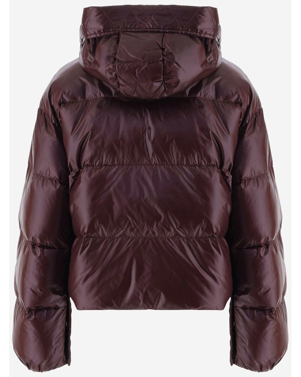 Pinko Purple Technical Fabric Down Jacket