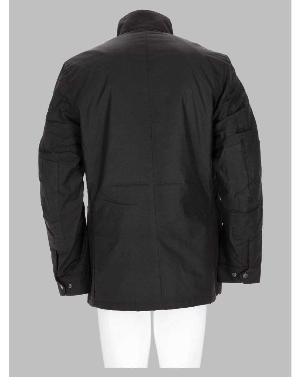 Barbour Black Stand Collar Field Jacket