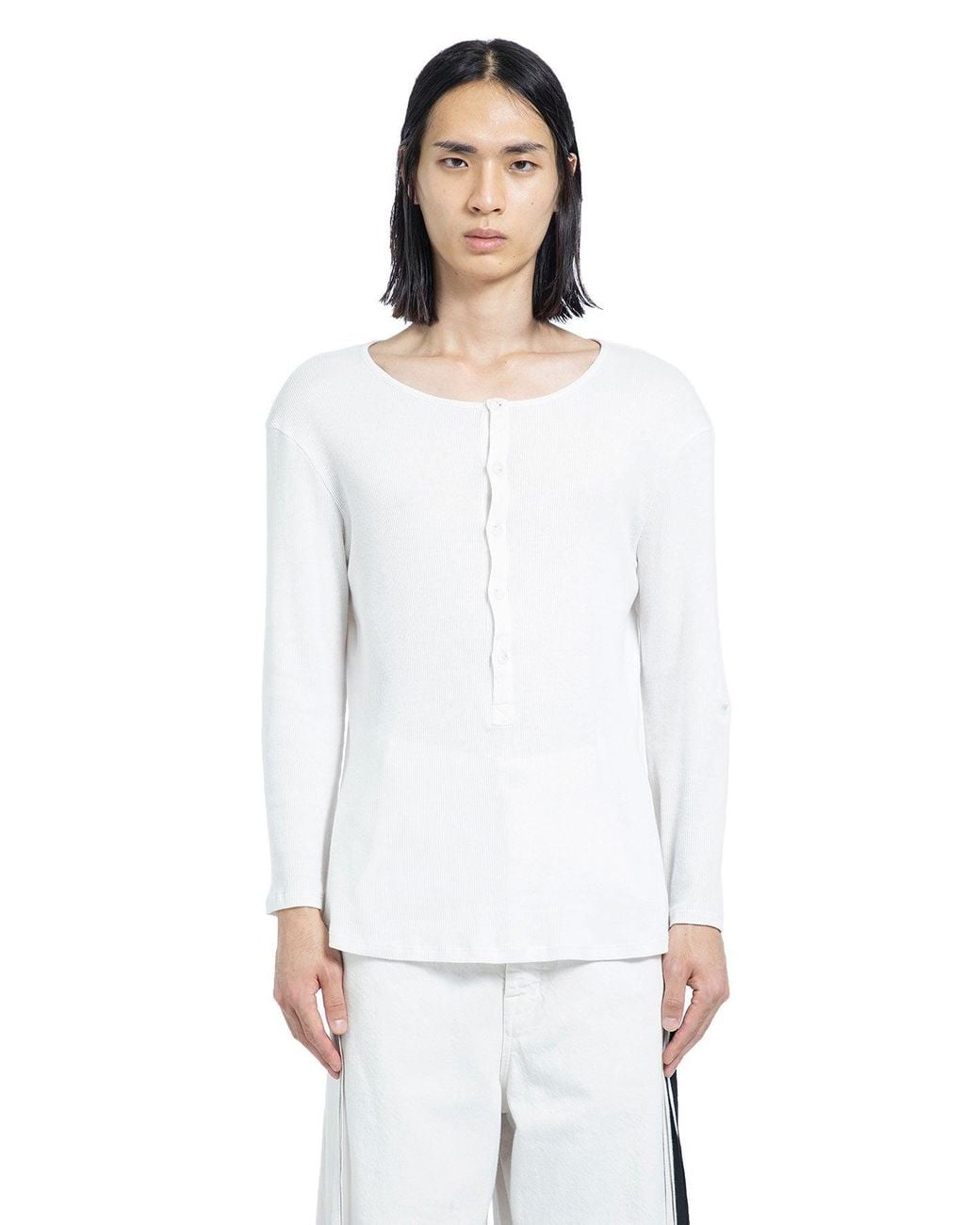 Ann Demeulemeester White Ilyas Serafino Top