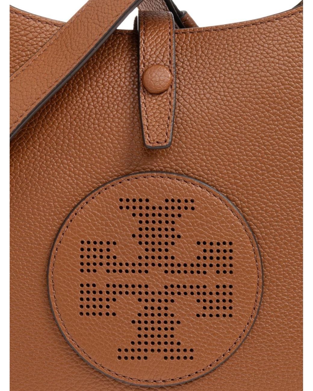 Tory Burch Brown Miller Leather Hobo Bag