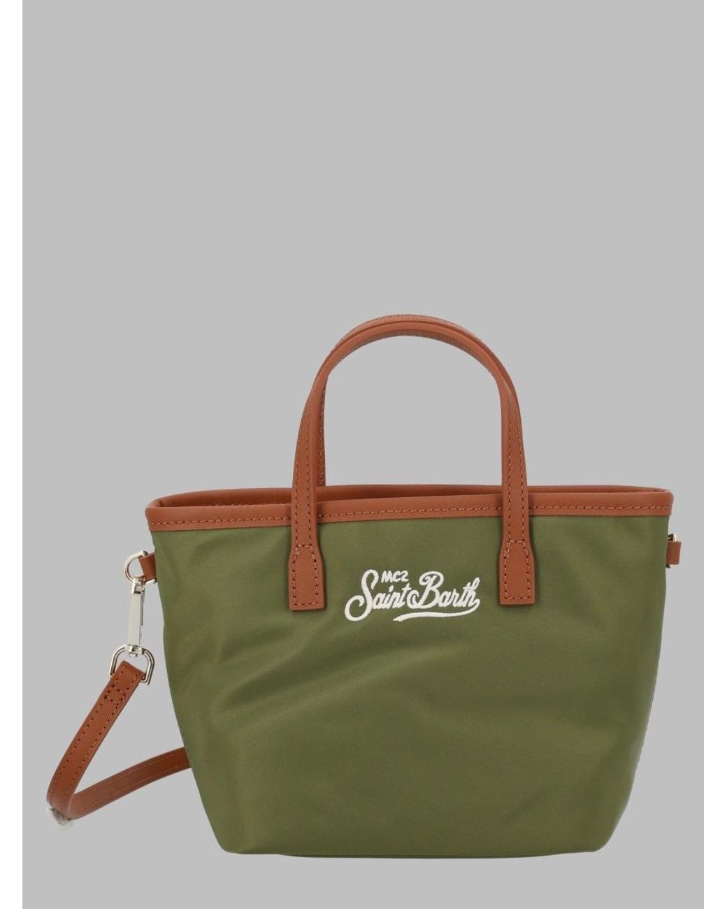 Mc2 Saint Barth Green Mc2 Saint Barth Nylon Compact Shoulder Bag