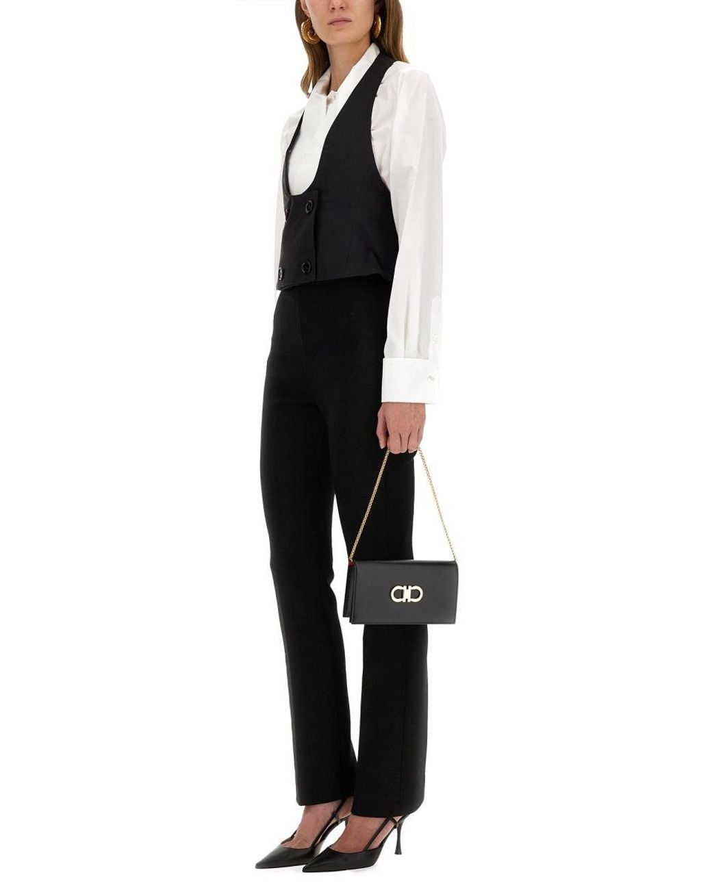 Nina Ricci Black Vest With Open Back