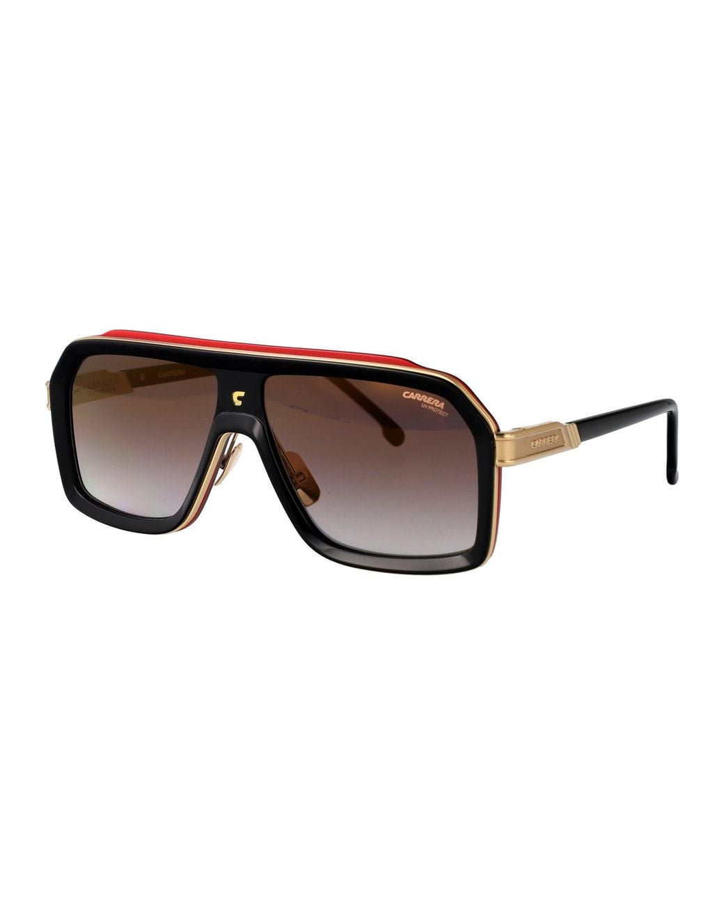 Carrera Brown Squared Sunglasses Ca 1053/S/Ti Oit for men