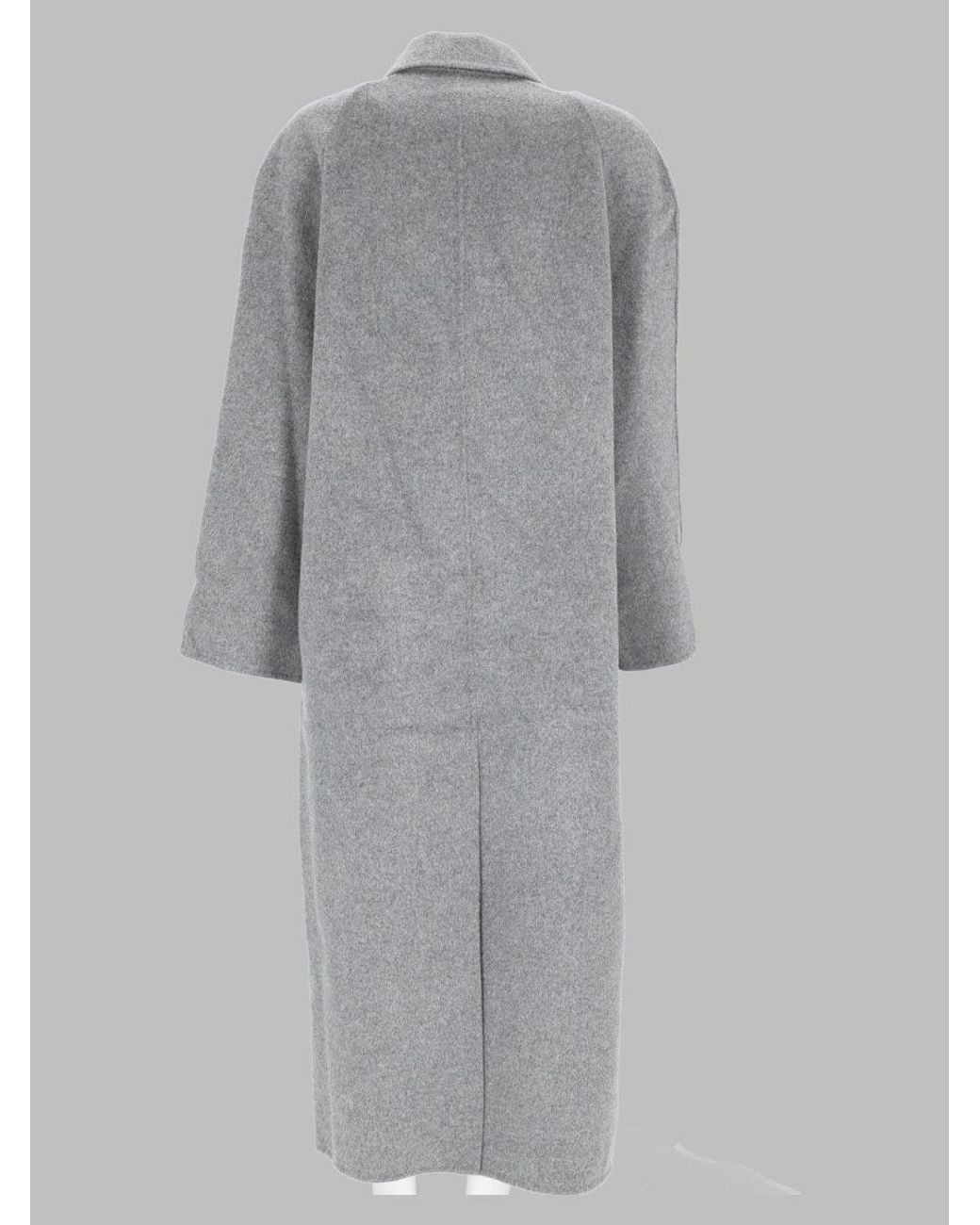 Loulou de Saison Gray Wool & Cashmere Trench Coat