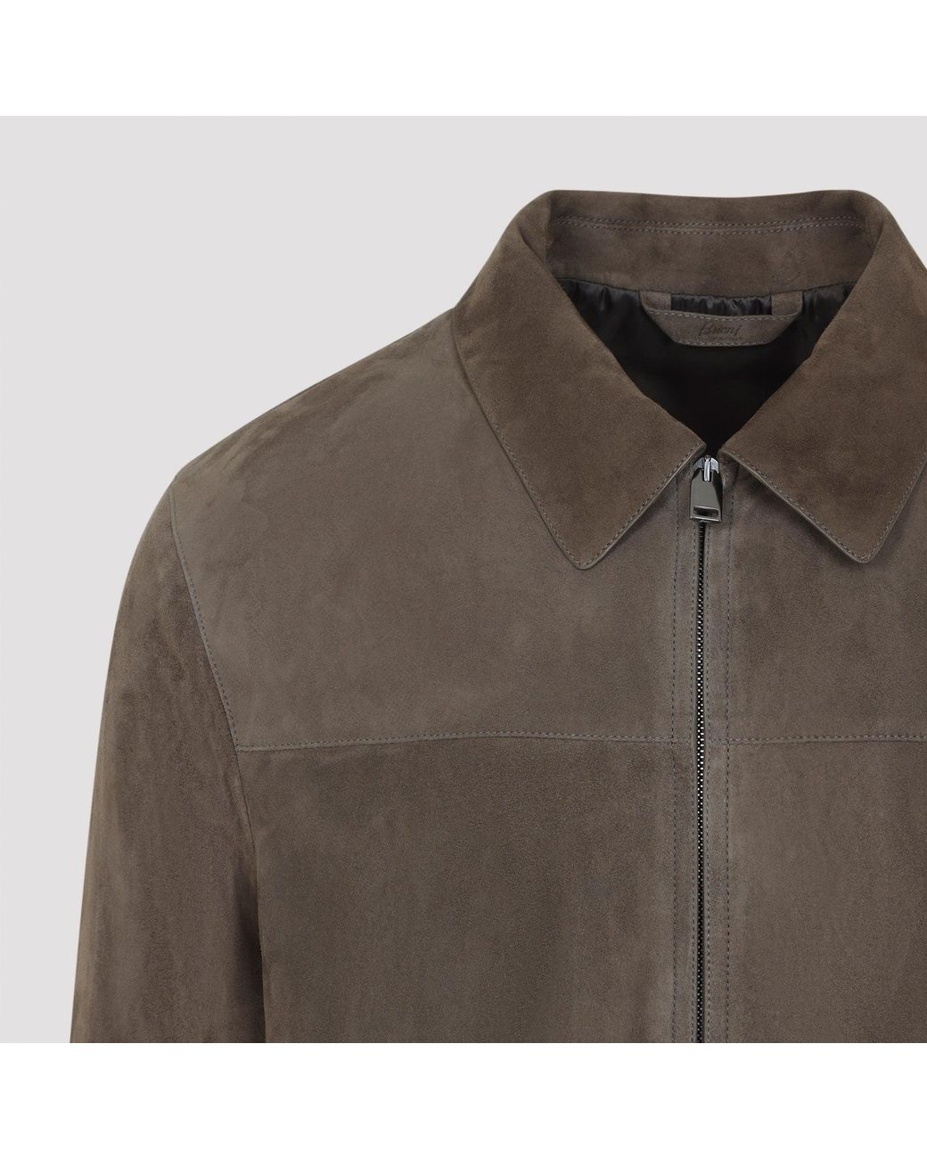 Brioni Blouse Met Overhemdkraag in het Brown voor heren