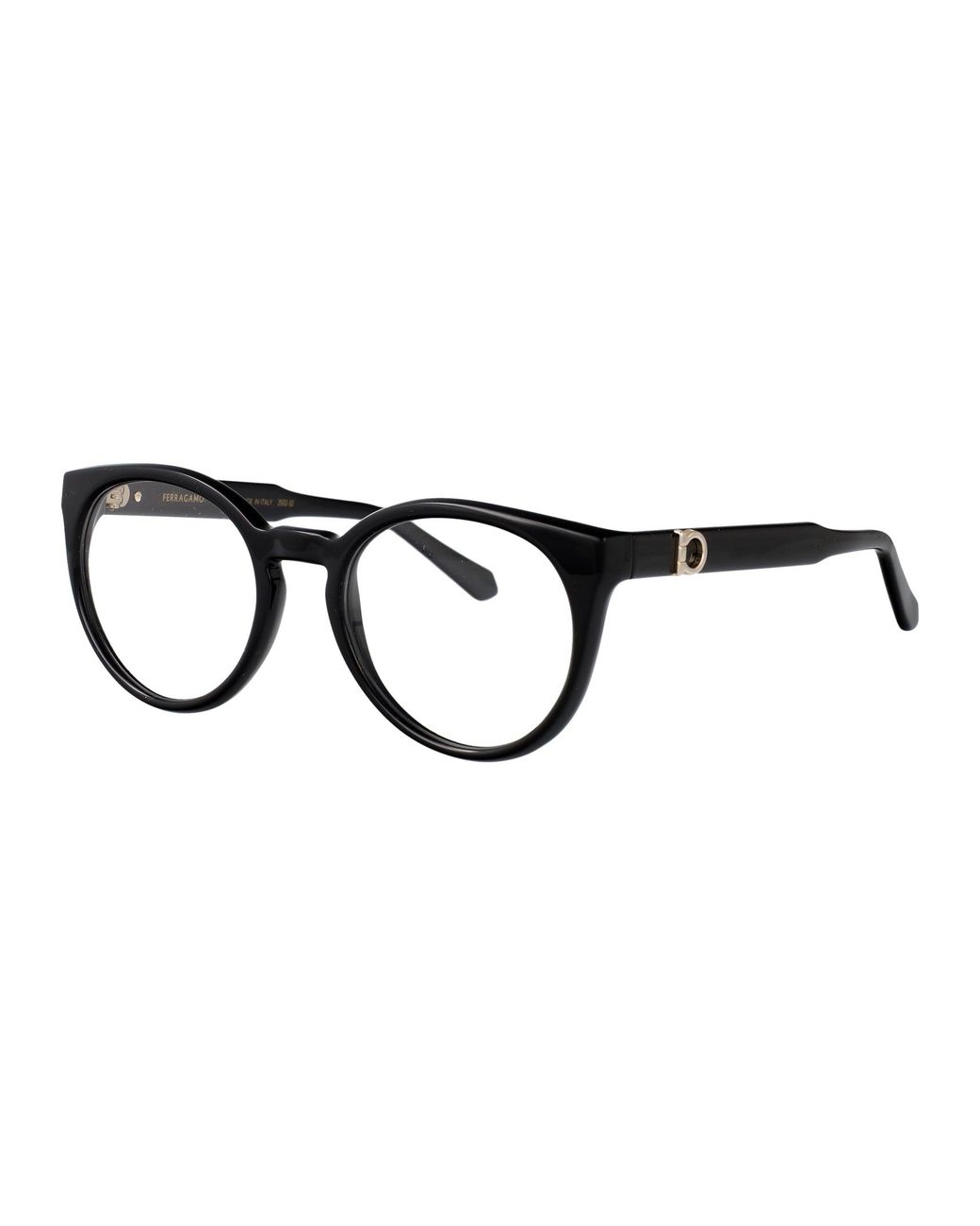 Ferragamo Black Round Optical Sf3032 E 001