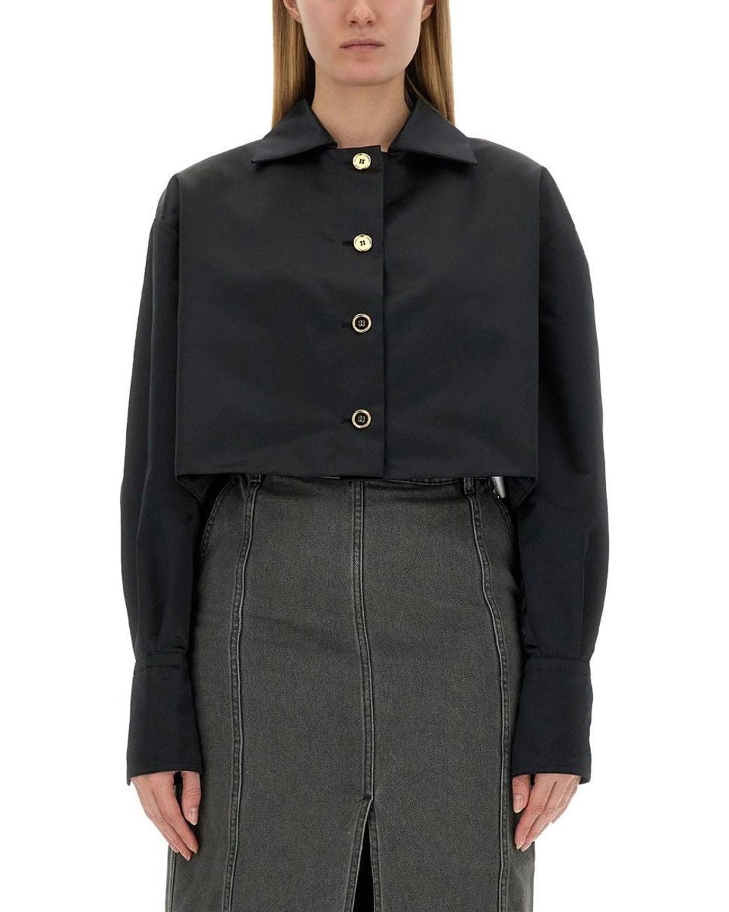 Patou Black Cropped Jacket
