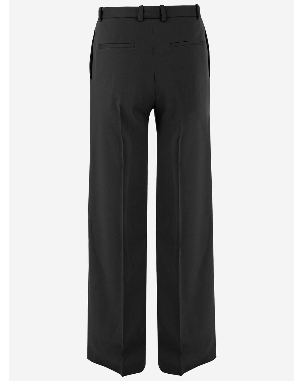Jil Sander Black Stretch Wool Pants