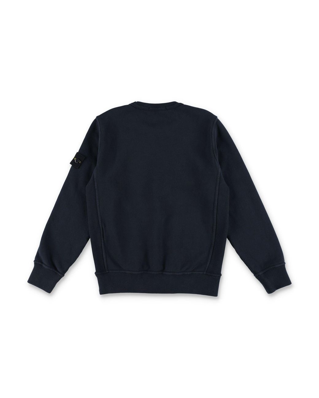 Stone Island Blue Junior Compass Badge Crew Neck Sweatshirt
