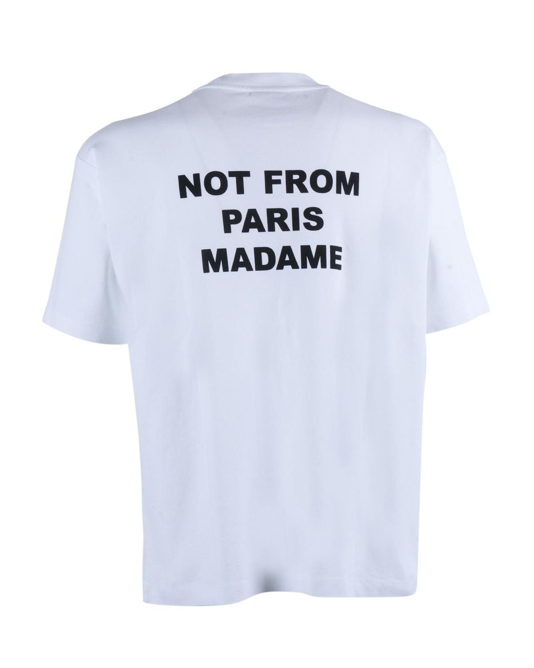 Drole de Monsieur White Optic Bold Slogan T Shirt