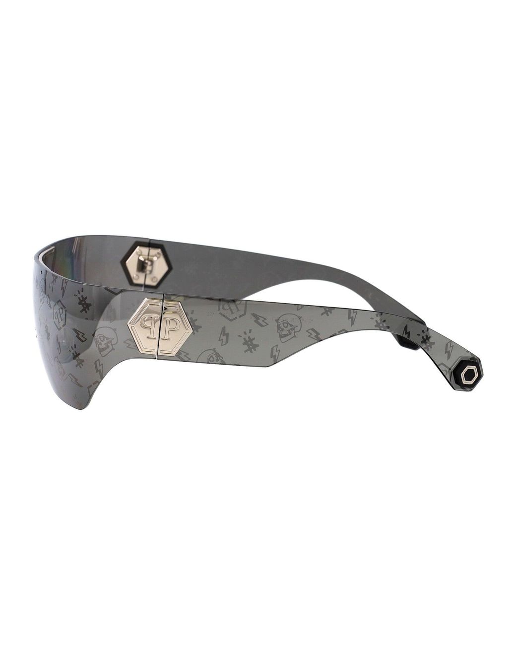 Philipp Plein Gray Sunglasses