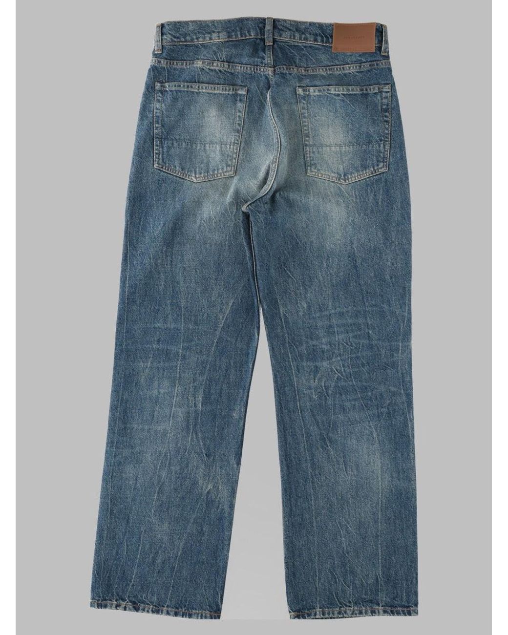 Our Legacy Blue Relaxed Straight Jeans for men