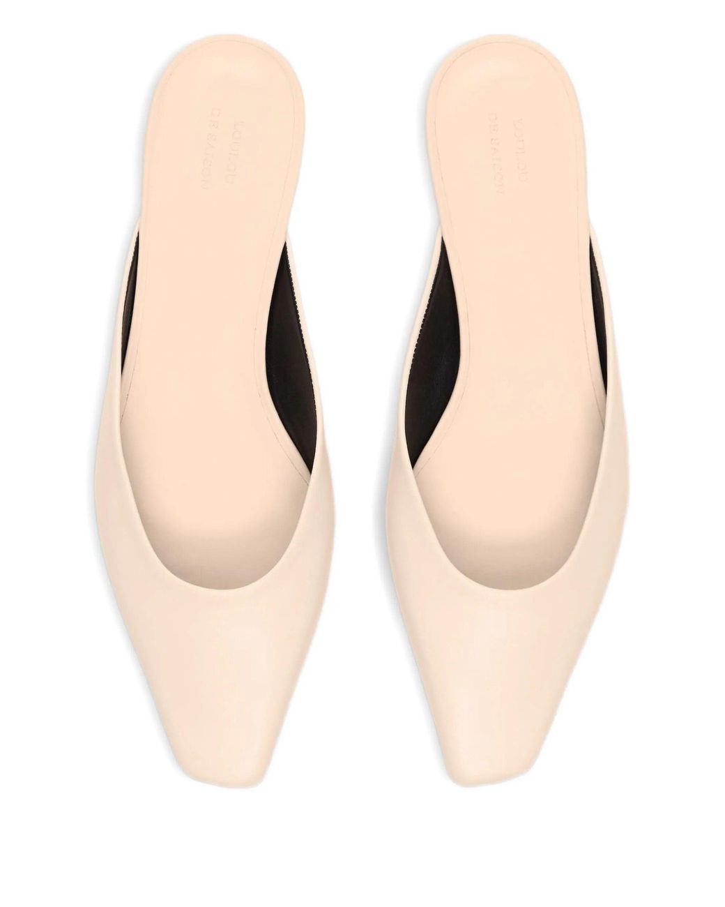 Loulou de Saison White Diane Mini Wedge Mule Slippers